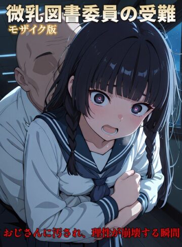 【CG】微乳図書委員の受難 おじさんに汚され、理性が崩壊する瞬間 モザイク版|フルカラー❤評価